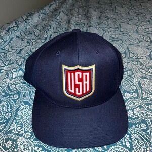 Navy blue  USA snapback hat #olympichat